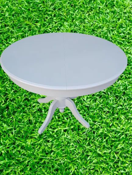 Masa 17363 Baba Ihlamur Ayak Açılır Klasik 100cm Ahşap MDF Beyaz 