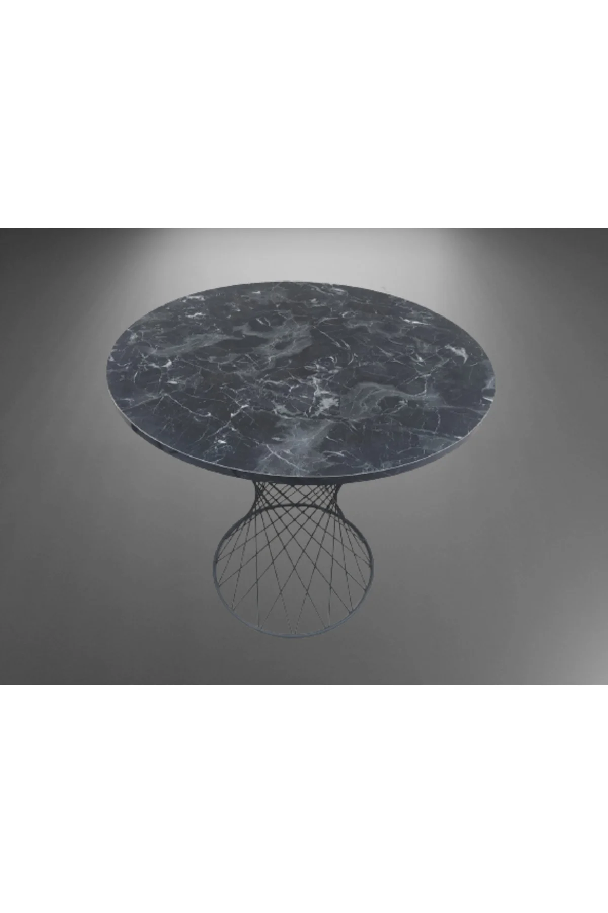 Masa 17470 POTA Model Tel Sepet Metal Siyh renk Siyah mermer desen tabla El Yapım Masa 17470 POTA Model Tel Sepet Metal Siyh renk Siyah mermer desen tabla El Yapım - Görsel 4
