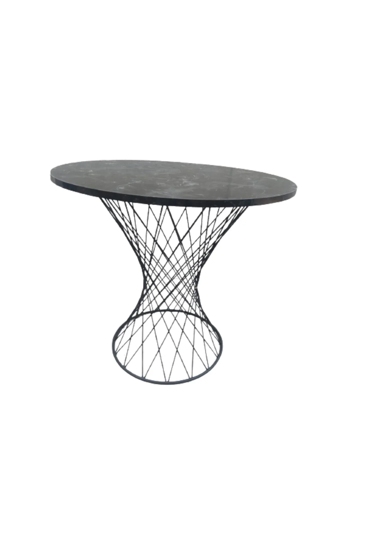 Masa 17470 POTA Model Tel Sepet Metal Siyh renk Siyah mermer desen tabla El Yapım Masa 17470 POTA Model Tel Sepet Metal Siyh renk Siyah mermer desen tabla El Yapım - Görsel 5