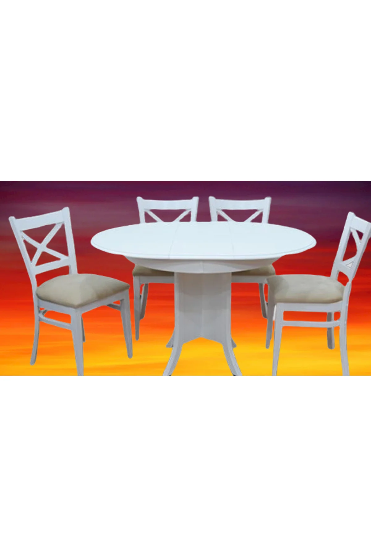 Masa 17760 KUTU BABA AYAK Model Tk Kayın çapraz sandaly Açıl masa beyaz El yapım Masa 17760 KUTU BABA AYAK Model Tk Kayın çapraz sandaly Açıl masa beyaz El yapım - Görsel 2