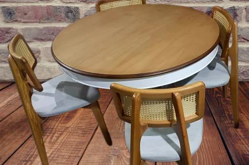 Masa 90182 Sandaly Tk 90182 Ihlamur Baba Ayak MDF Tabla 120 Beyaz