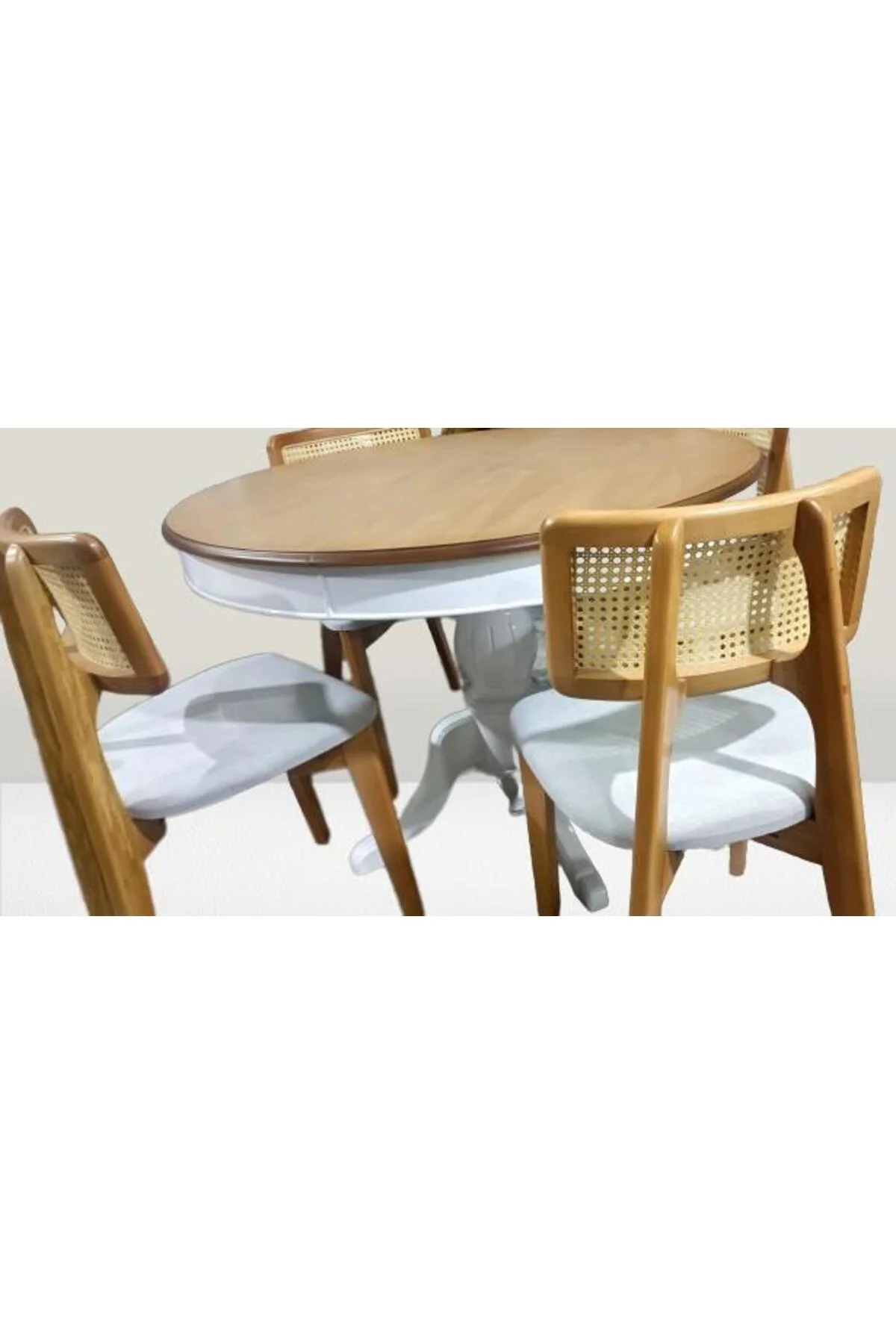 Masa 90182 Sandaly Tk 90182 Ihlamur Baba Ayak MDF Tabla 120 Beyaz Ceviz El yapım Masa 90182 Sandaly Tk 90182 Ihlamur Baba Ayak MDF Tabla 120 Beyaz Ceviz El yapım