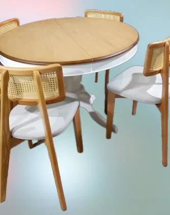 Masa 90182 Sandaly Tk 90182 Ihlamur Baba Ayak MDF Tabla 120 Beyaz