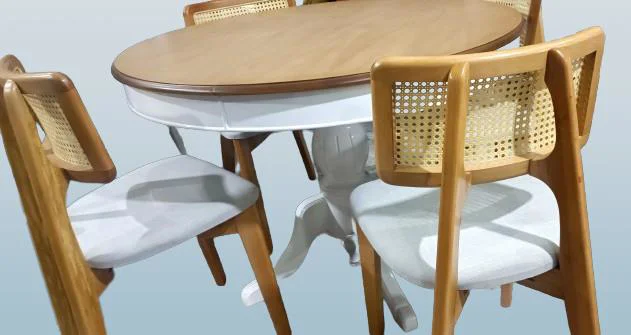 Masa 90182 Sandaly Tk 90182 Ihlamur Baba Ayak MDF Tabla 120 Beyaz