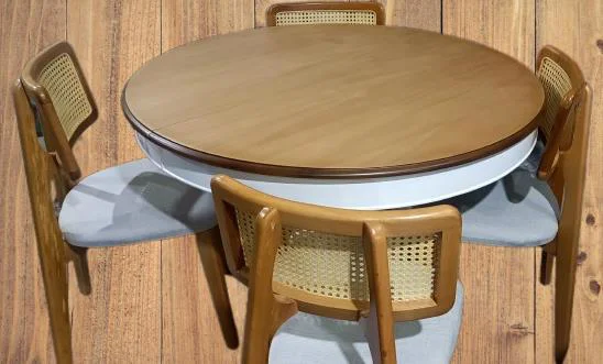 Masa 90182 Sandaly Tk 90182 Ihlamur Baba Ayak MDF Tabla 120 Beyaz