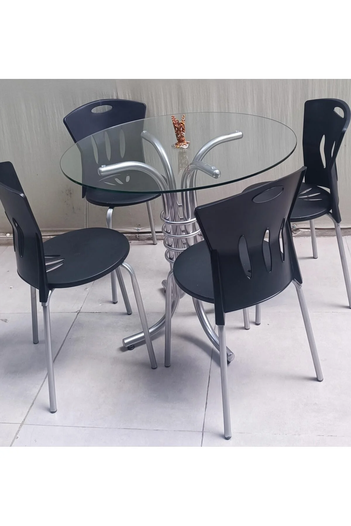 Masa 90278 Sandalye Takım Mutfak Balkon Bahçe Temperli Cam Gri Ayaklar El Yapım Masa 90278 Sandalye Takım Mutfak Balkon Bahçe Temperli Cam Gri Ayaklar El Yapım - Görsel 8