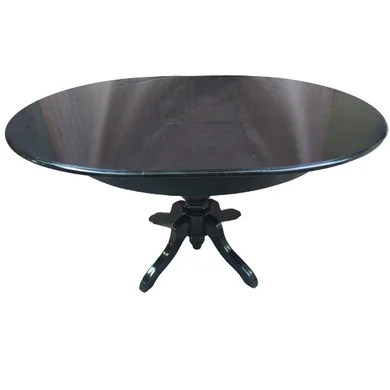Masa Baba 14564 ıhlamur ayak Kayın Kaplama MDF Tabla Parlak Siyah