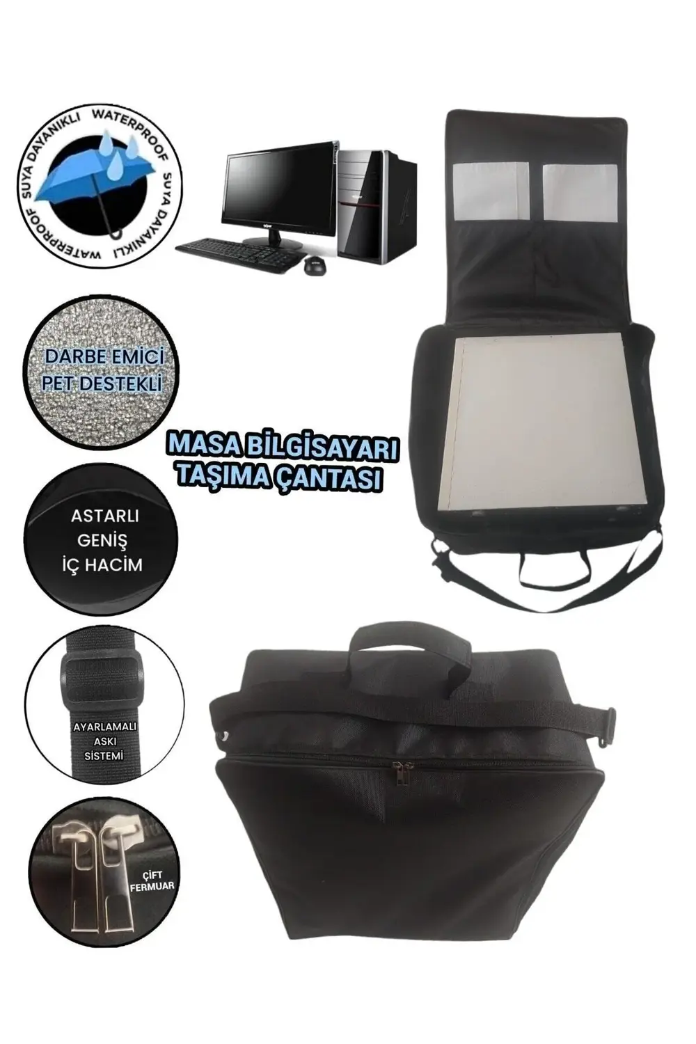 Masa Bilgisayarı Kasa Taşıma Çantası