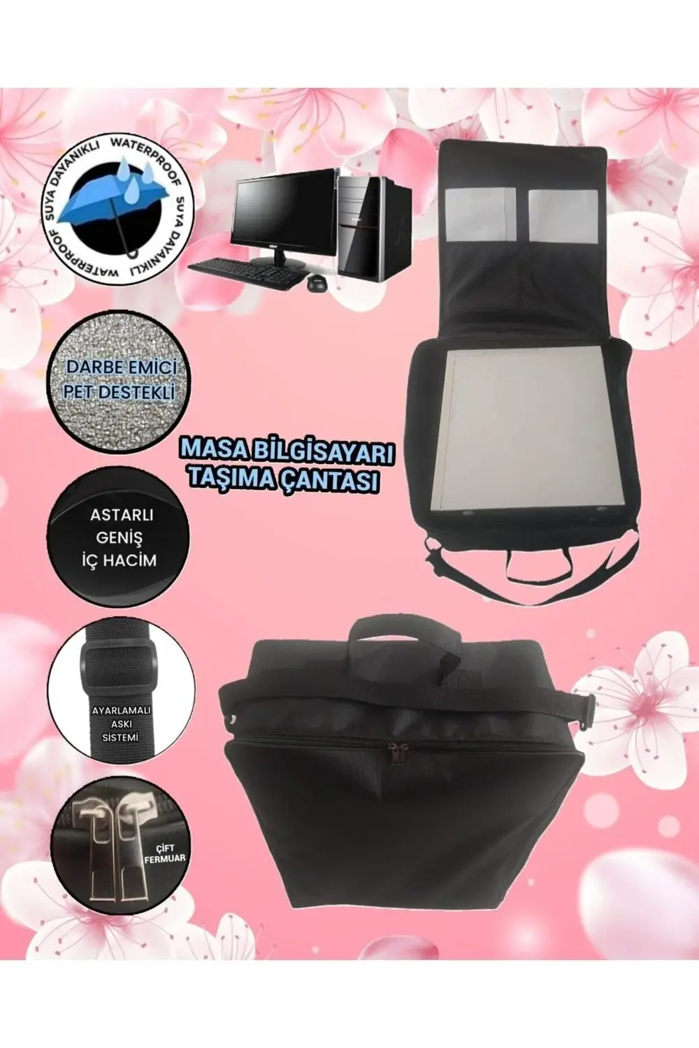 Masa Bilgisayarı Kasa Taşıma Çantası