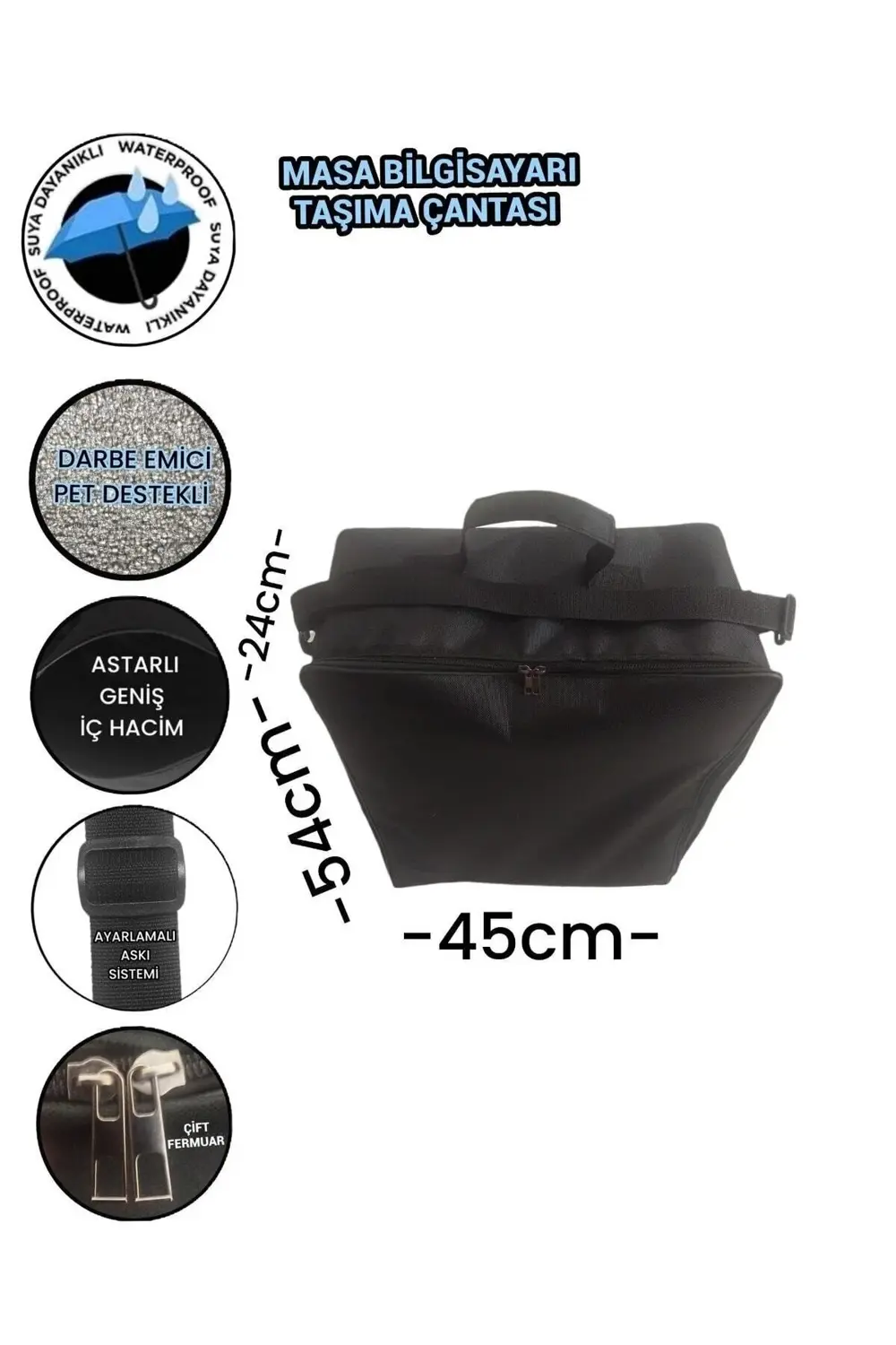 Masa Bilgisayarı Kasa Taşıma Çantası