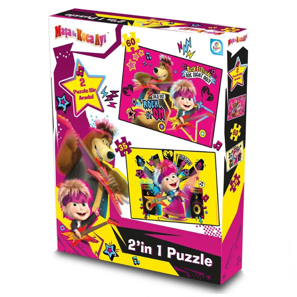 Maşa ile Koca Ayı 2'li Puzzle Maşa ile Koca Ayı 2'li Puzzle