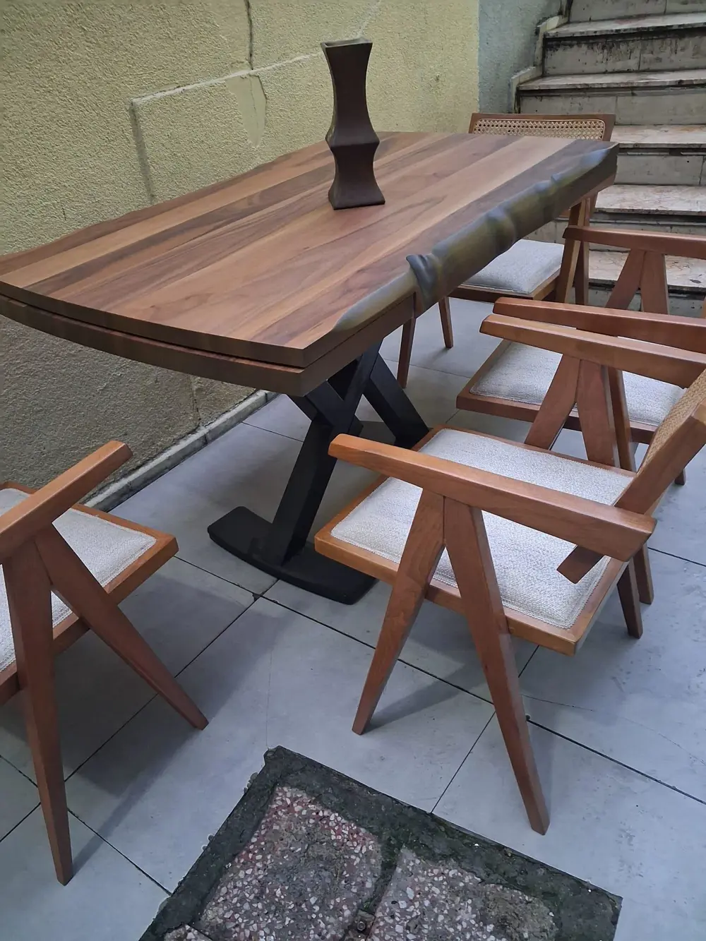 Masa Kütük 90545 V Ayak Açılır Ahşap Boyalı Adet Sandalye Takım Masa Kütük 90545 V Ayak Açılır Ahşap Boyalı Adet Sandalye Takım