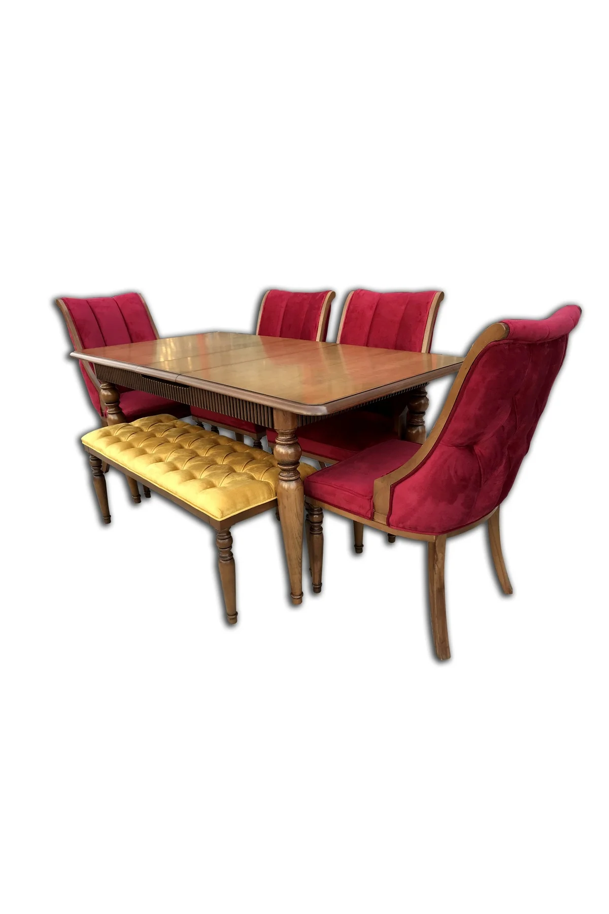 Masa-Sandalye 12594 FiTİL Model Kayın Retro ayak Kapitone Papel Ort Otr El Yapım Masa-Sandalye 12594 FiTİL Model Kayın Retro ayak Kapitone Papel Ort Otr El Yapım