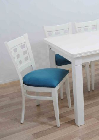 Masa-sandalye 12906 Tk Model 9GÖZ Kayın Torna Retro Parlak beyaz Masa-sandalye 12906 Tk Model 9GÖZ Kayın Torna Retro Parlak beyaz
