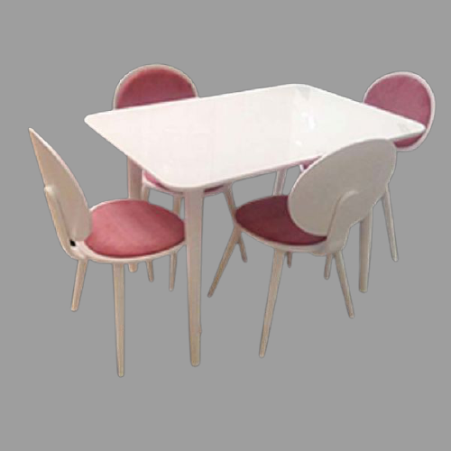 Masa-Sandalye 17775 Papel Takm model Kayın kaplama sandalye Açılı