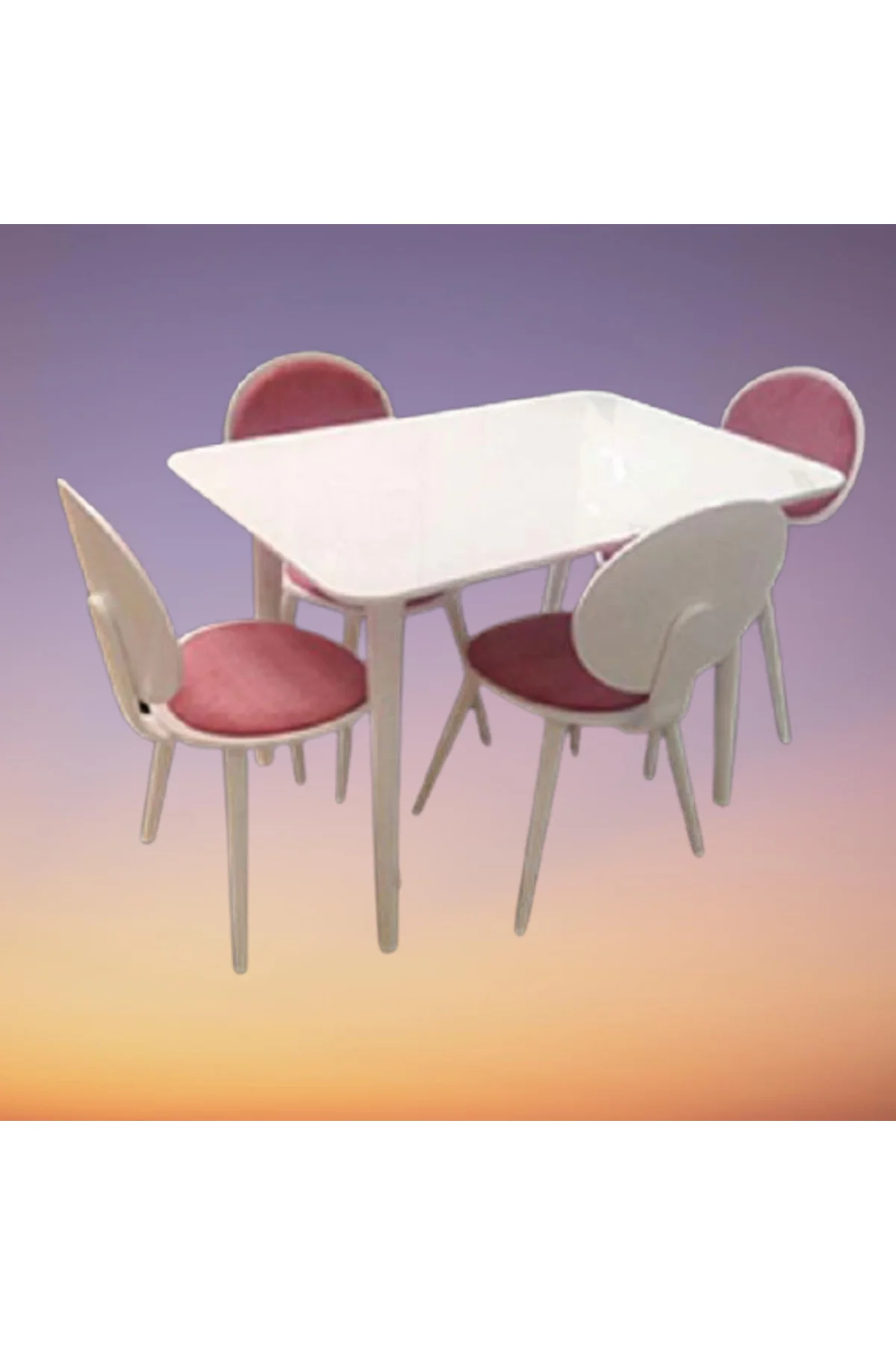 Masa-Sandalye 17775 Papel Takm model Kayın kaplama sandalye Açılır Parlak beyaz Masa-Sandalye 17775 Papel Takm model Kayın kaplama sandalye Açılır Parlak beyaz - Görsel 4