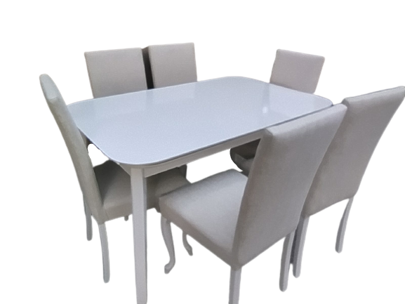Masa-Sandalye 18579 MUZ Model Açıl Tabla Beyaz Giydirm Keten Kuma Masa-Sandalye 18579 MUZ Model Açıl Tabla Beyaz Giydirm Keten Kuma
