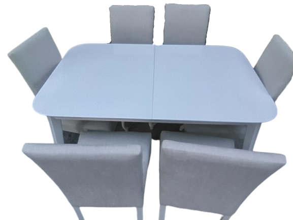 Masa-Sandalye 18579 MUZ Model Açıl Tabla Beyaz Giydirm Keten Kuma Masa-Sandalye 18579 MUZ Model Açıl Tabla Beyaz Giydirm Keten Kuma