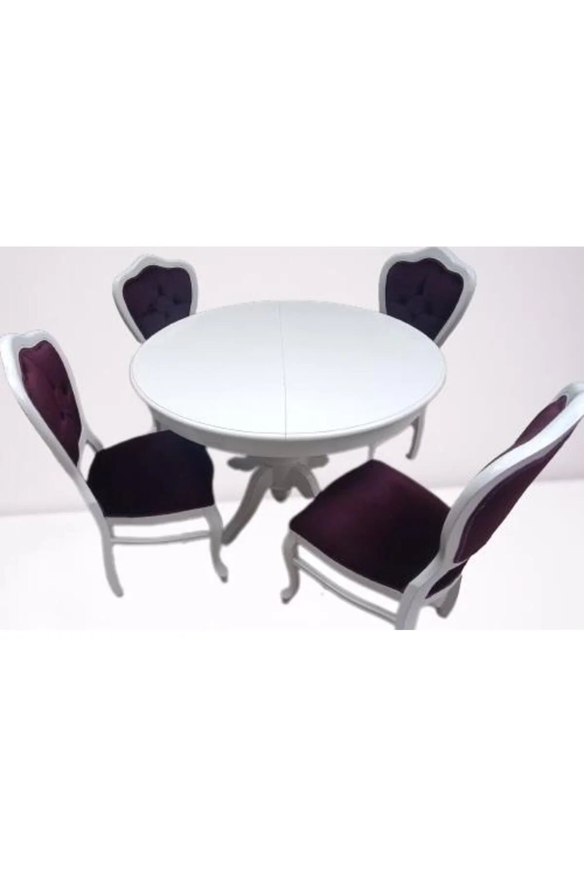 Masa Sandalye 90148 Tk Ihlamur Baba Ayak Model Parlak beyaz MDF Tabla 100 Açılır Masa Sandalye 90148 Tk Ihlamur Baba Ayak Model Parlak beyaz MDF Tabla 100 Açılır - Görsel 6
