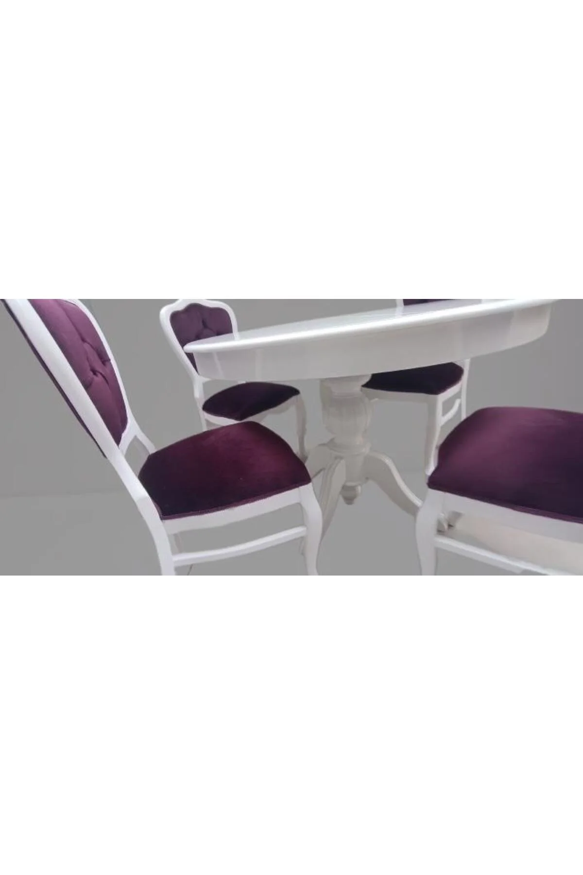 Masa Sandalye 90148 Tk Ihlamur Baba Ayak Model Parlak beyaz MDF Tabla 100 Açılır Masa Sandalye 90148 Tk Ihlamur Baba Ayak Model Parlak beyaz MDF Tabla 100 Açılır
