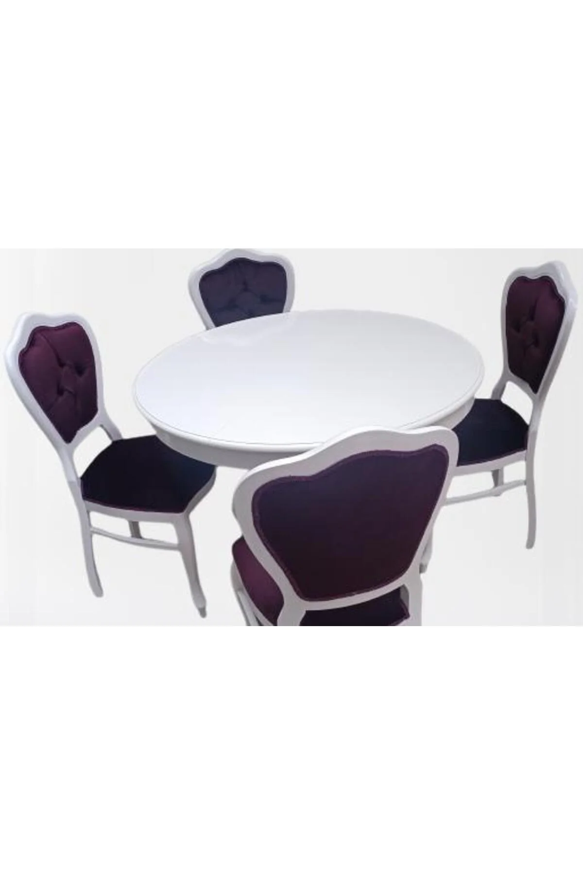 Masa Sandalye 90148 Tk Ihlamur Baba Ayak Model Parlak beyaz MDF Tabla 100 Açılır Masa Sandalye 90148 Tk Ihlamur Baba Ayak Model Parlak beyaz MDF Tabla 100 Açılır - Görsel 8