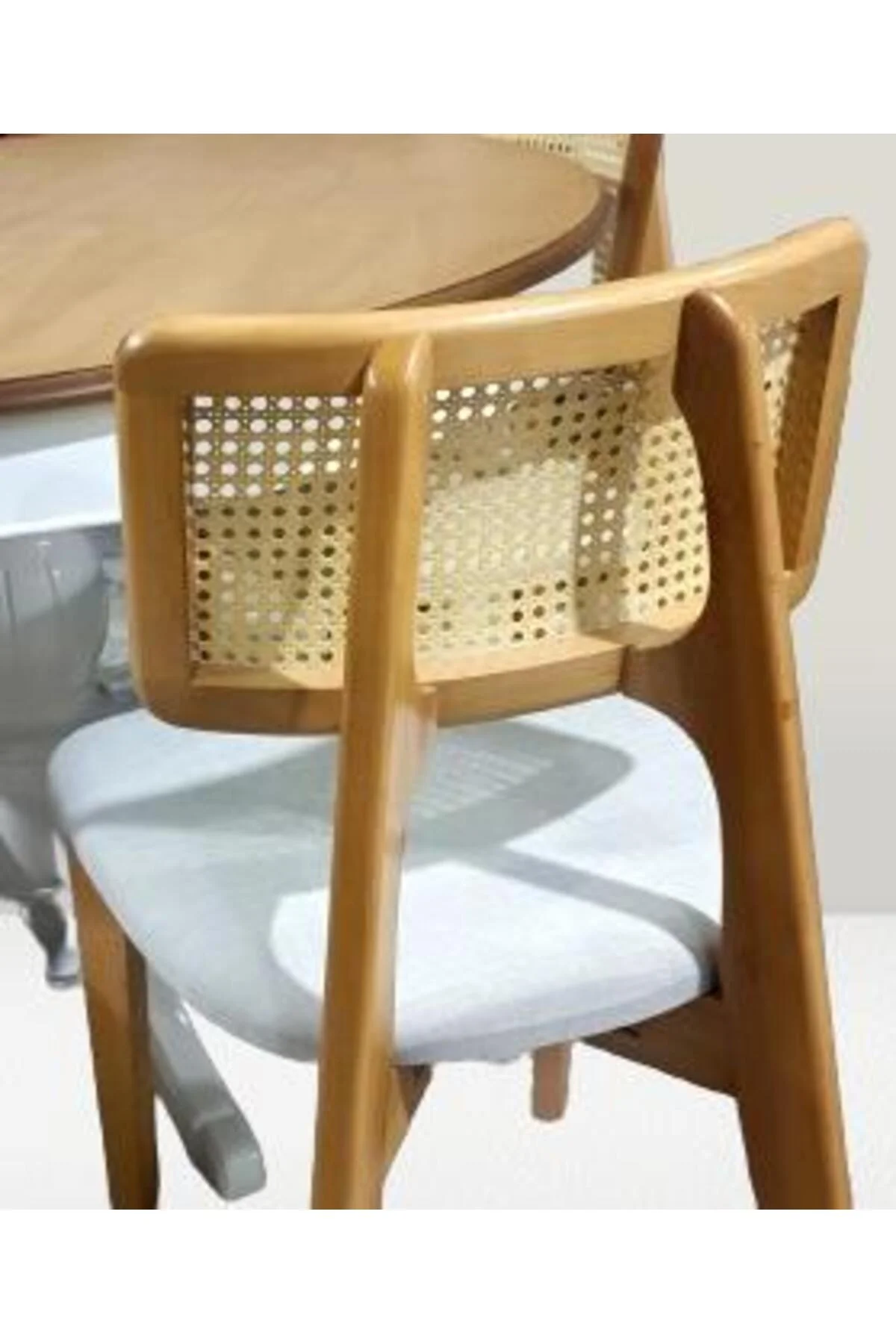 Masa Sandalye 90180 Tk Ihlamur Baba Ayak Model MDF Tabla 100cm Beyaz Ceviz ElYapı - Görsel 2