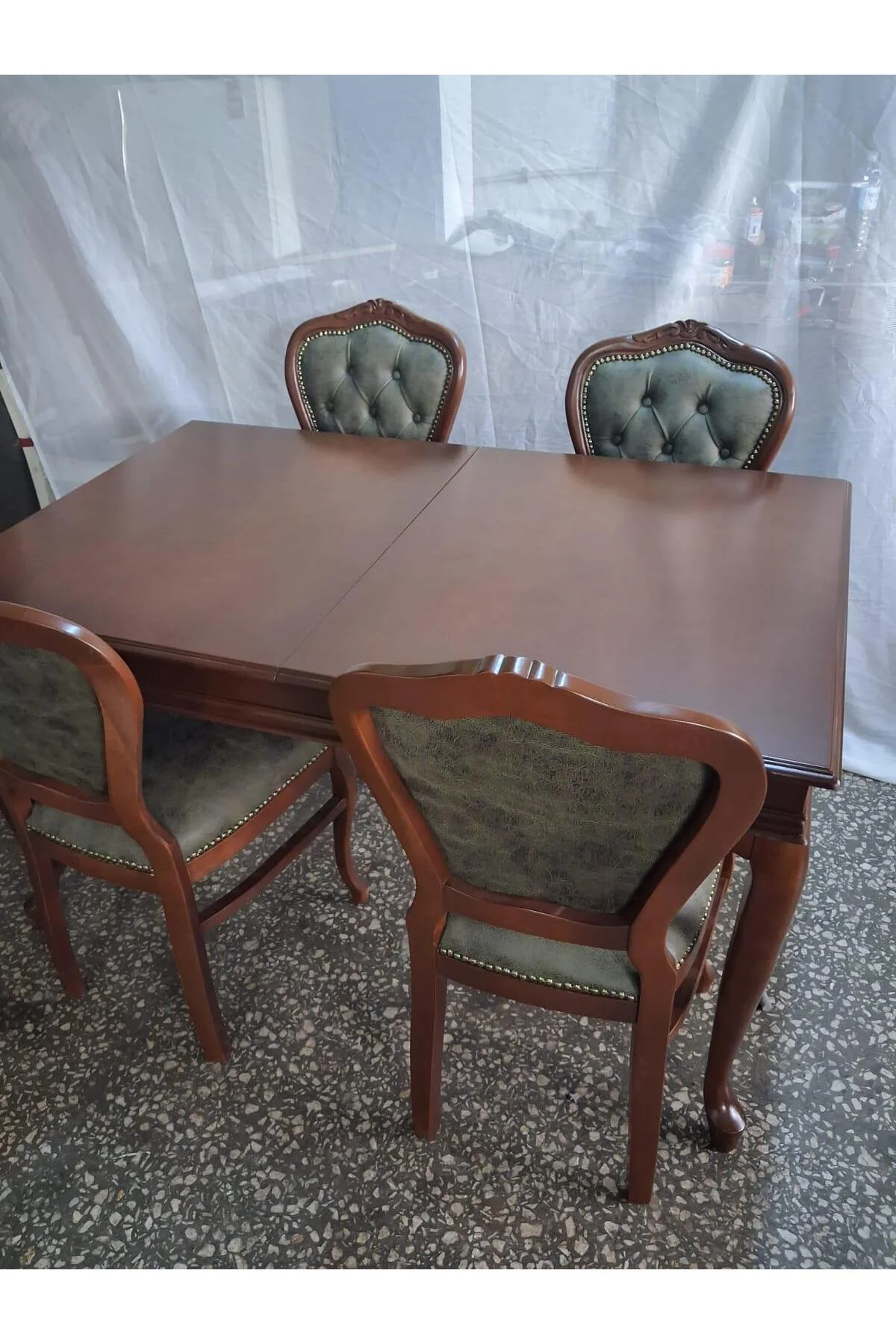 Masa Sandalye 90615 Klasik Model Kayın Aslan Ayak Oymalı Ceviz Orta Açılır Masa Masa Sandalye 90615 Klasik Model Kayın Aslan Ayak Oymalı Ceviz Orta Açılır Masa - Görsel 8