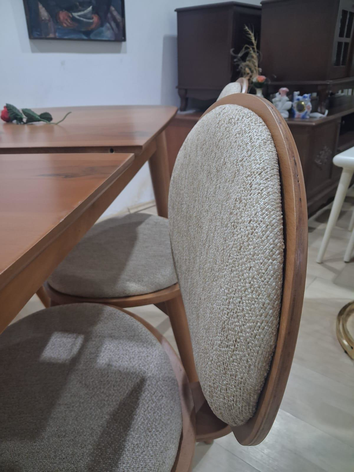 Masa Sandalye 90643 Retro Ayak Model Kayın Retro Açılır Parlak Aç