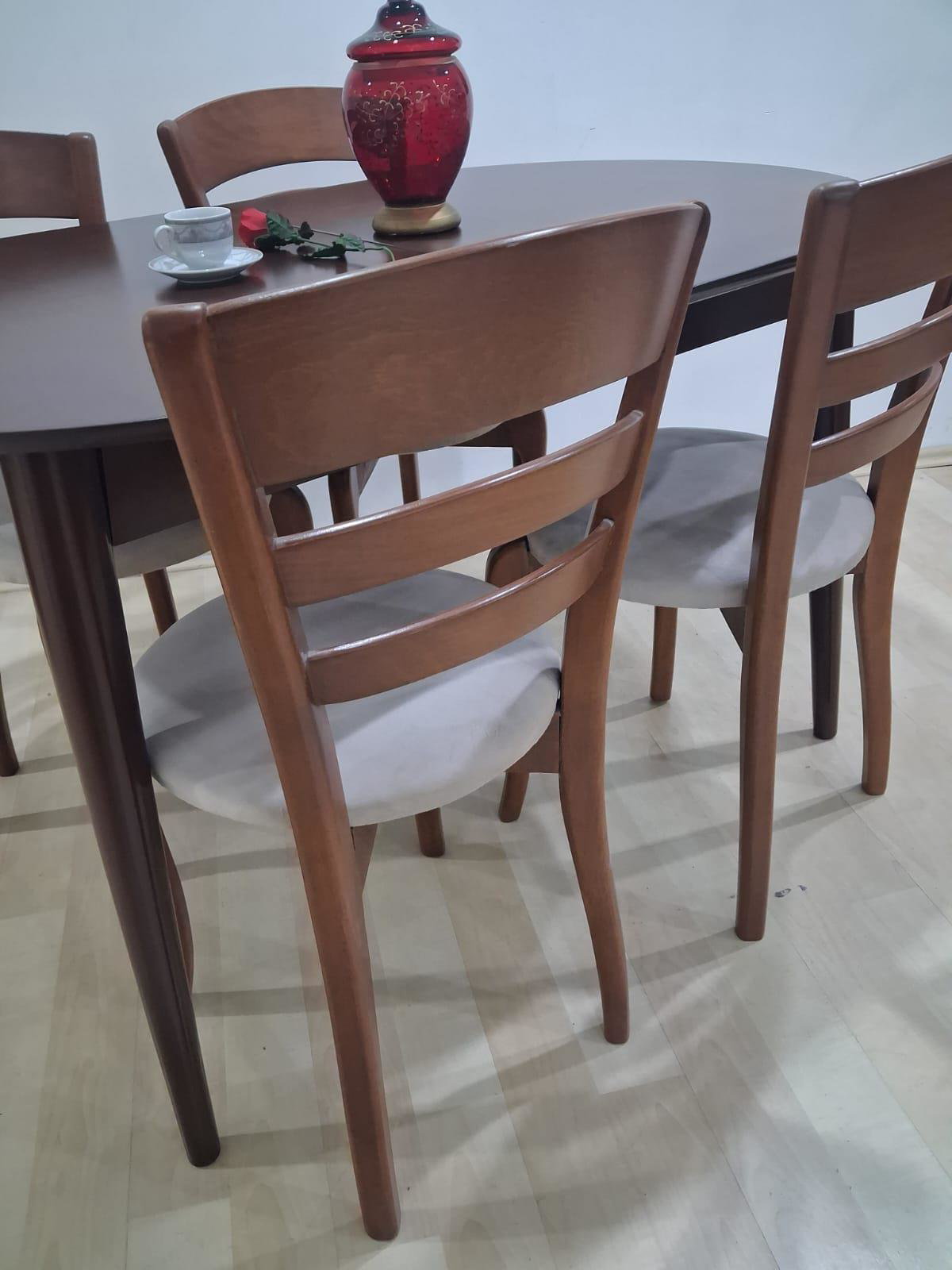 Masa Sandalye 90644 Retro Ayak Model Kayın Retro Açılır Parlak Ko