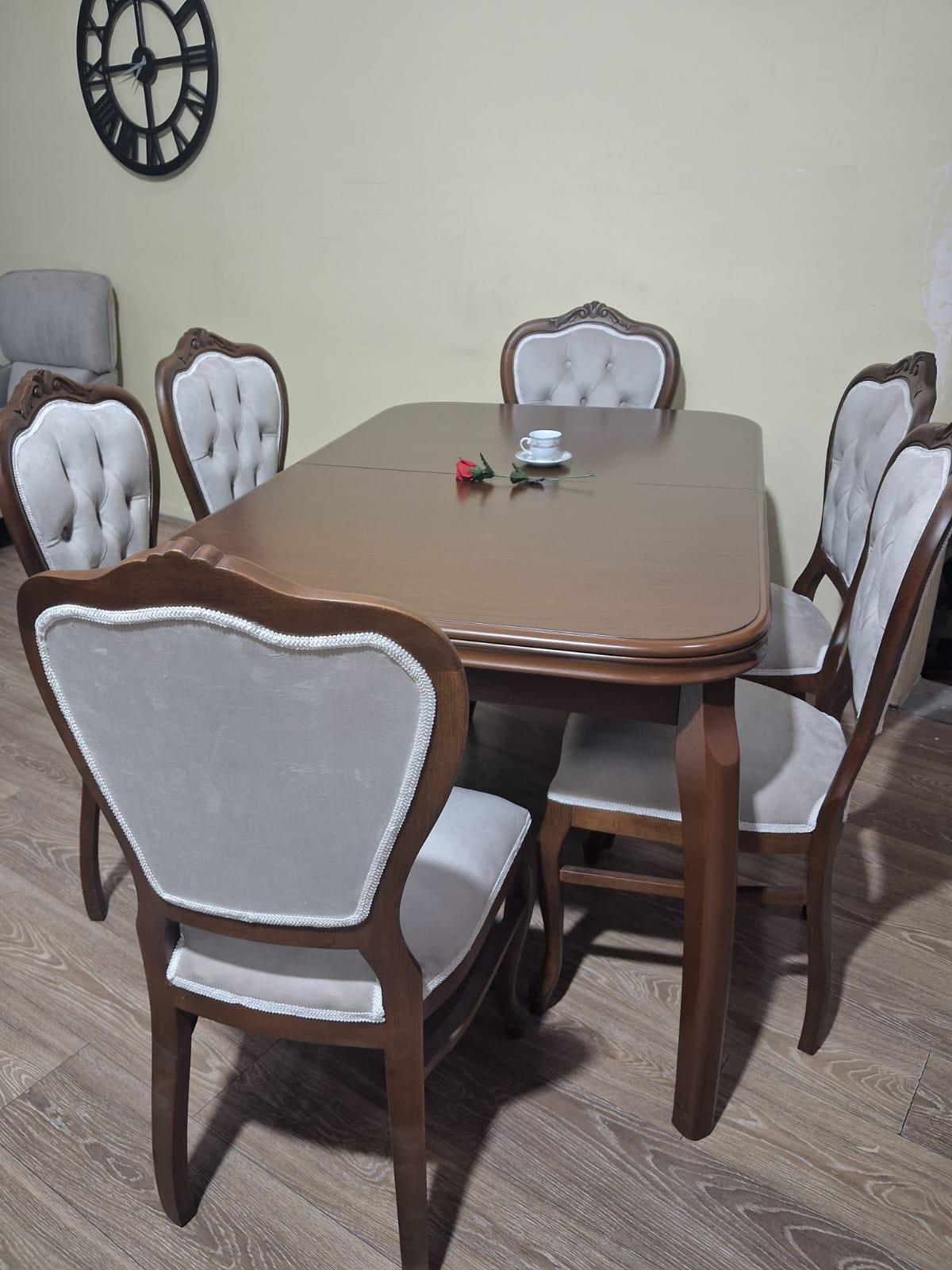 Masa Sandalye 90646 Muz Model Retro Kayın Muz Açılır Parlak Ceviz