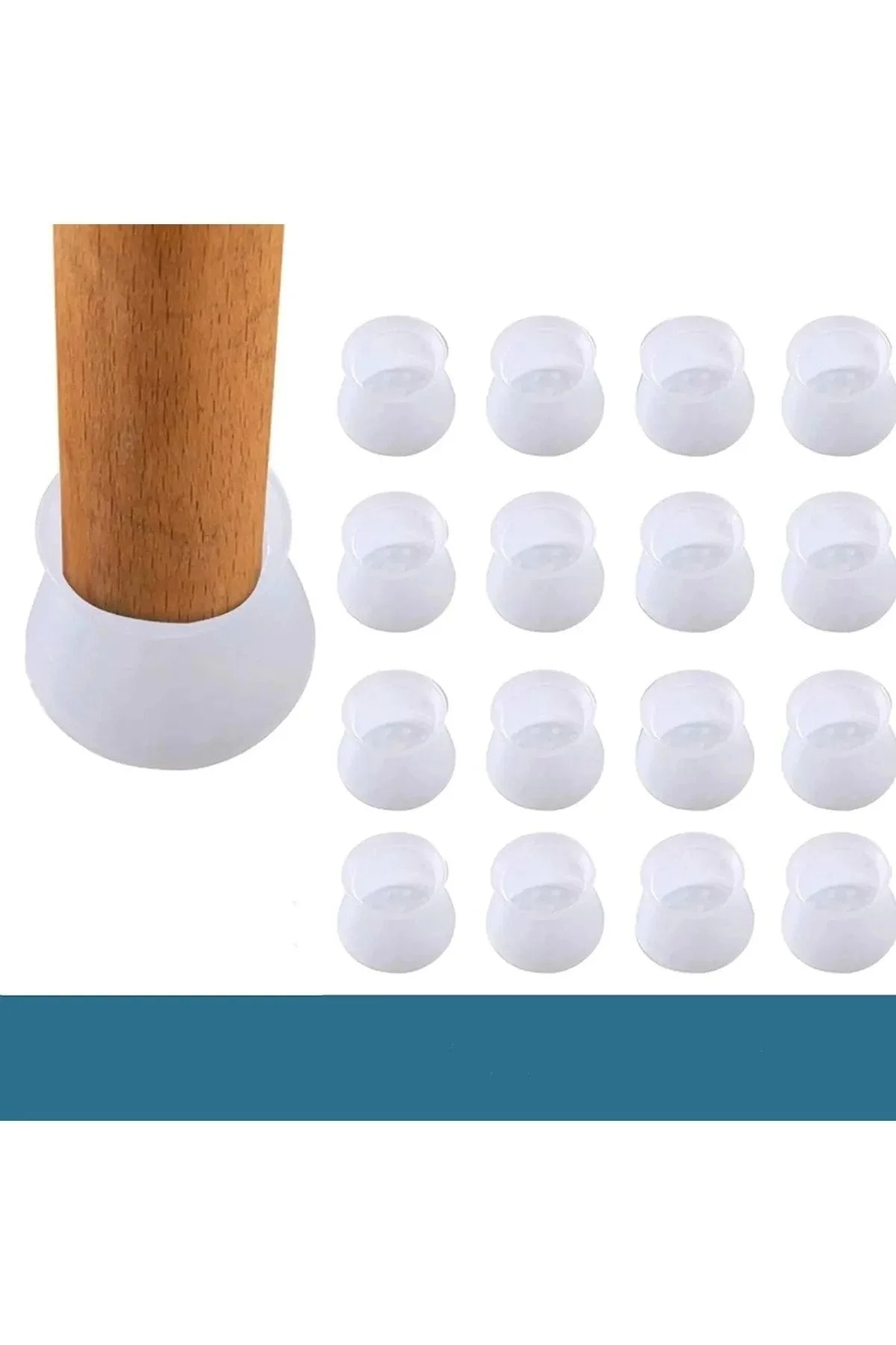 Masa Sandalye Mobilya Ayağı Koruyucu Silikon Kılıf -gürültü Emici