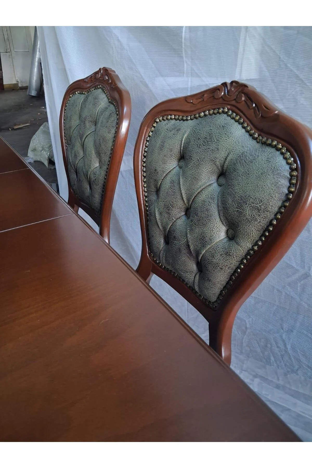 Masa Sandalye Tk 90616 Klasik Model Kayın Aslan Ayak Oymalı Ceviz Orta Açılır Masa Masa Sandalye Tk 90616 Klasik Model Kayın Aslan Ayak Oymalı Ceviz Orta Açılır Masa - Görsel 2