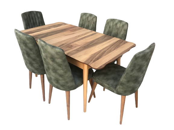 Masa-Sandalye17913 KÜTÜK DESEN Klasik Model Kayın Retro ayk Açılı