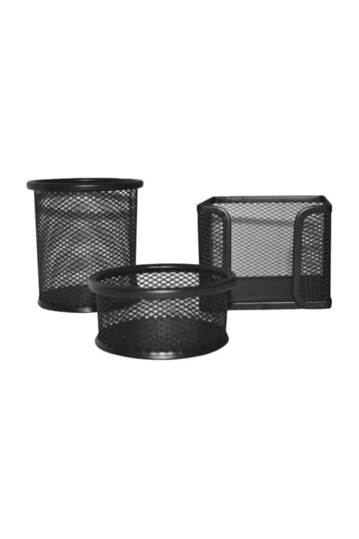 MASA SETİ METAL FİLE SİYAH 3 LÜ SET