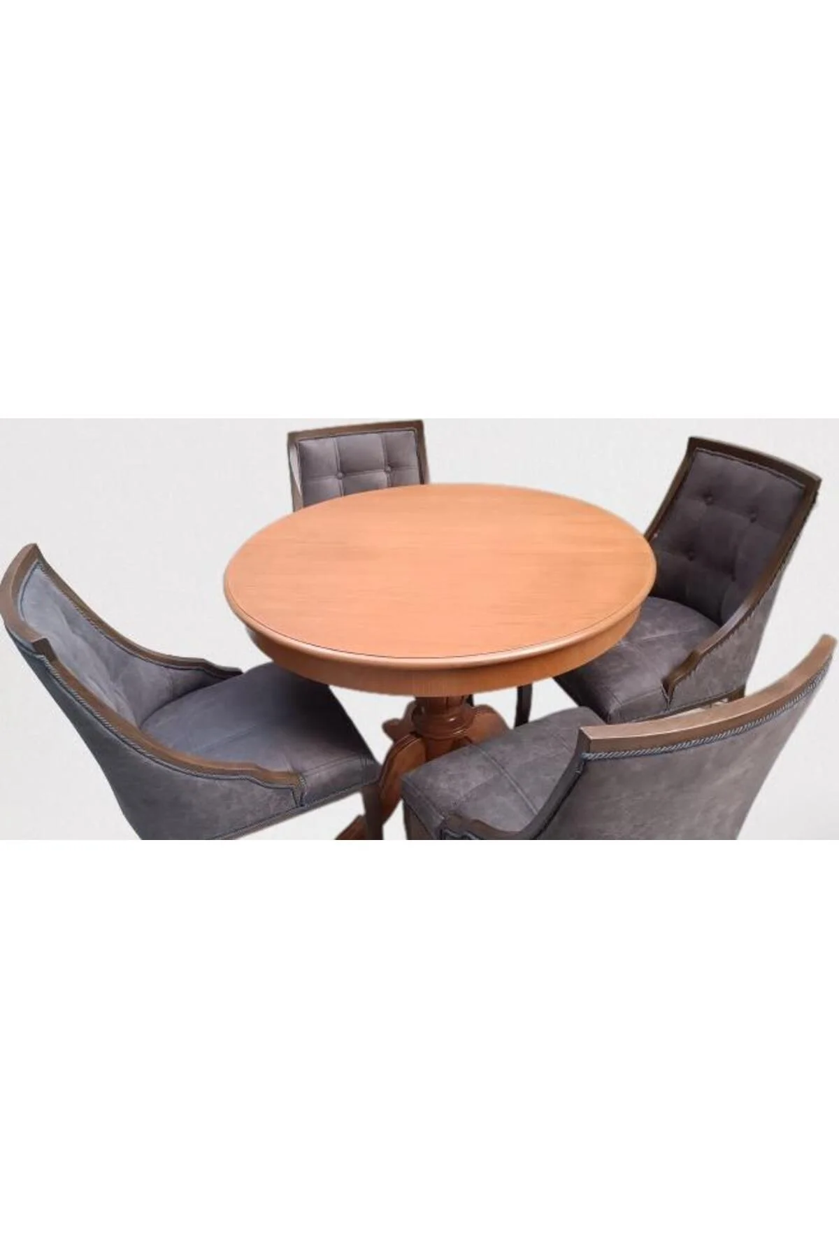 Masa ST Baba 90145 Ihlamur Ayak Model Sandalye Zus 40 Asil Ahşap MDF Kapitoneli - Görsel 8