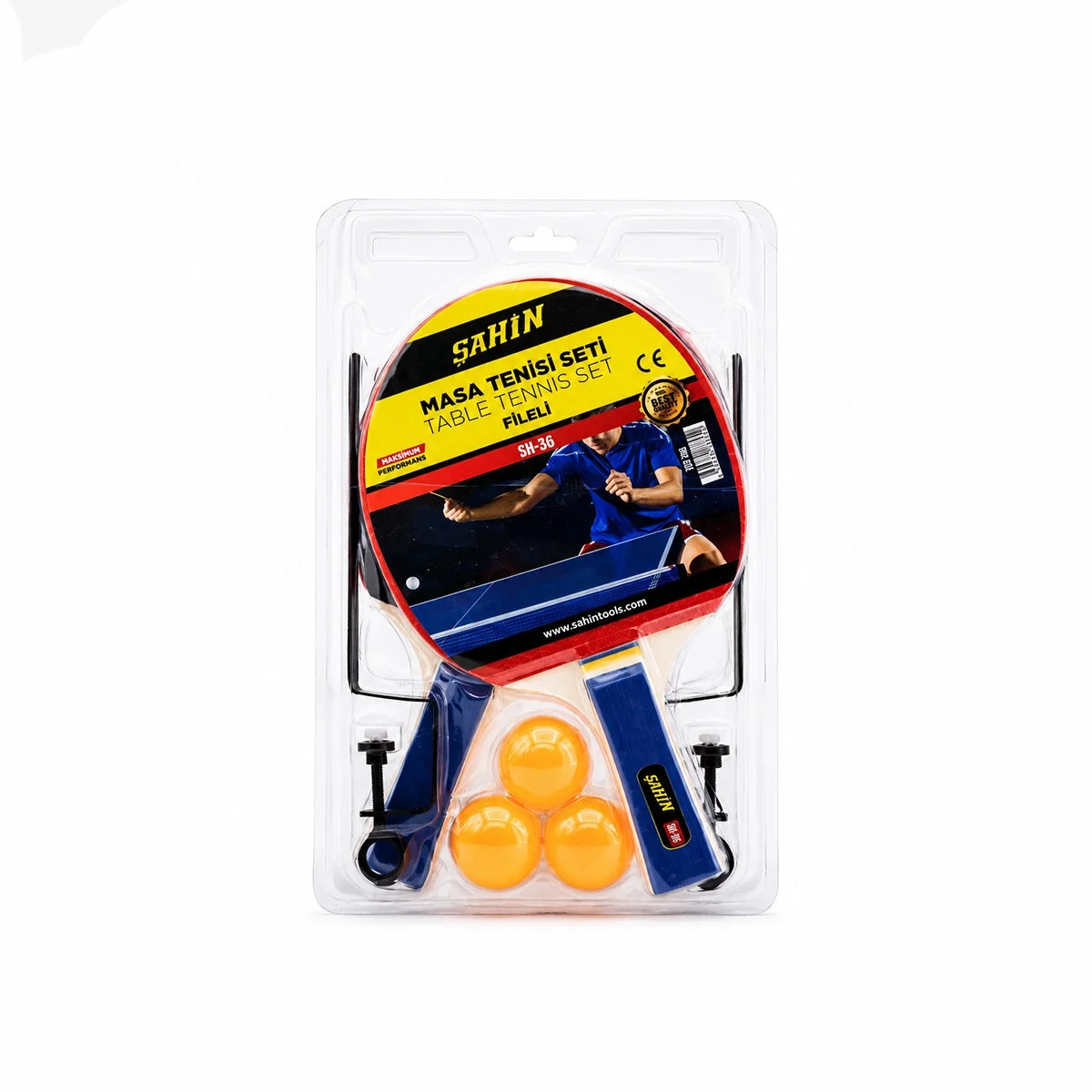 Masa Tenisi Fileli Pinpon Raket Seti 2pcs Raket - 3pcs Top - 1pcs File - Ayak Bx40 Fiyatı, Yorumları ve Özellikleri