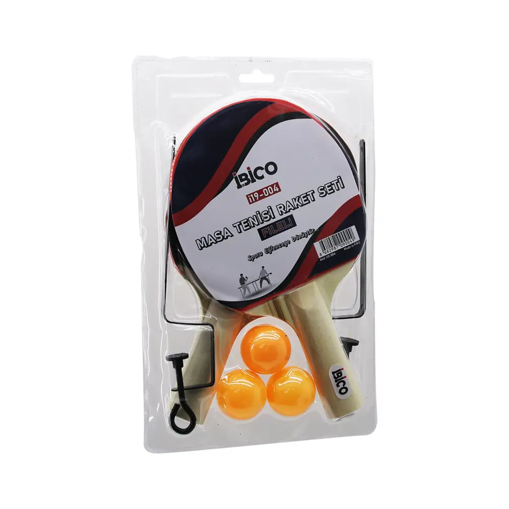 MASA TENİSİ FİLELİ PİNPON RAKET SETİ 2PCS RAKET - 3PCS TOP - 1PCS