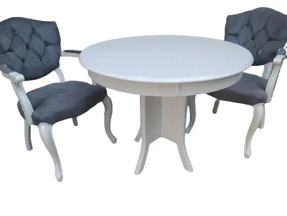 Masa Tk 18546 Model Kayın aslan ayk Kelebek sandaly 2ad Beyaz Açı