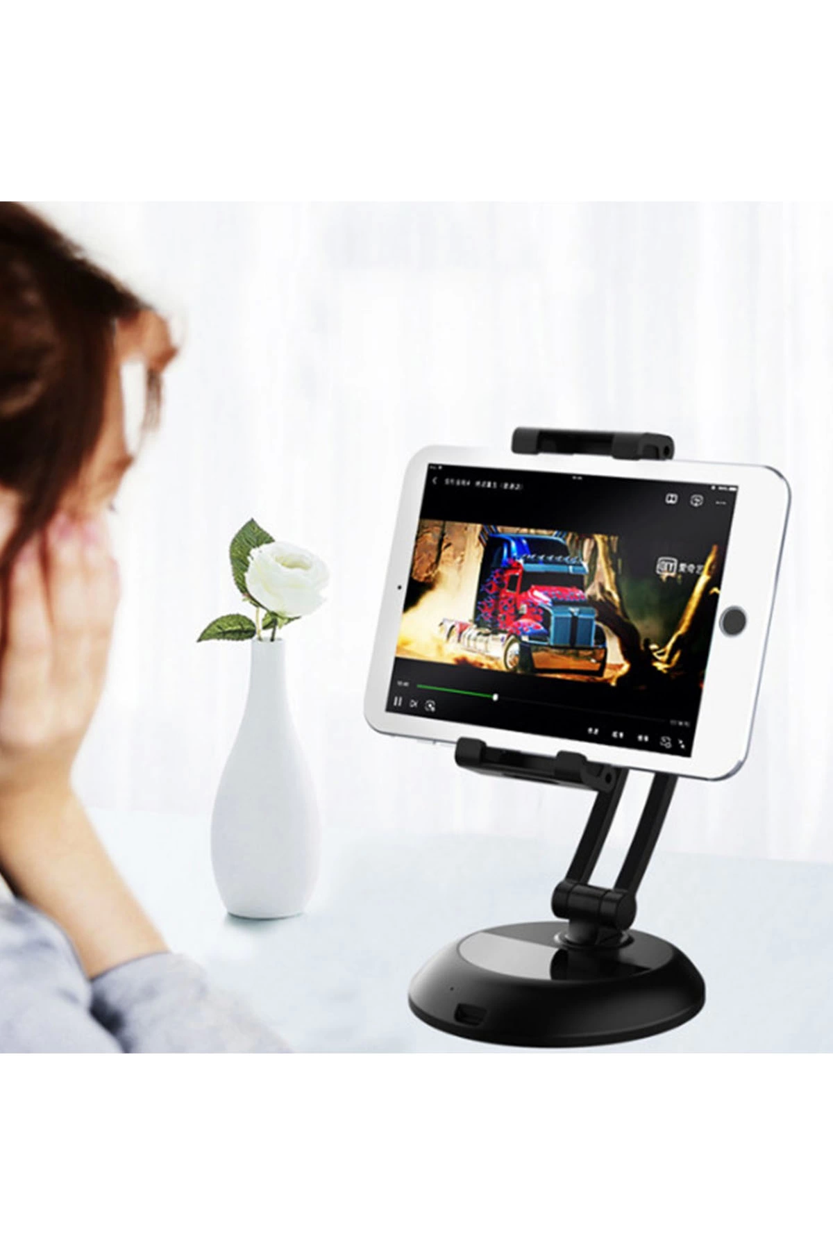 Masa Üstü 360 Derece Ayarlanabilir Tablet Tutucu Telefon Standı 6