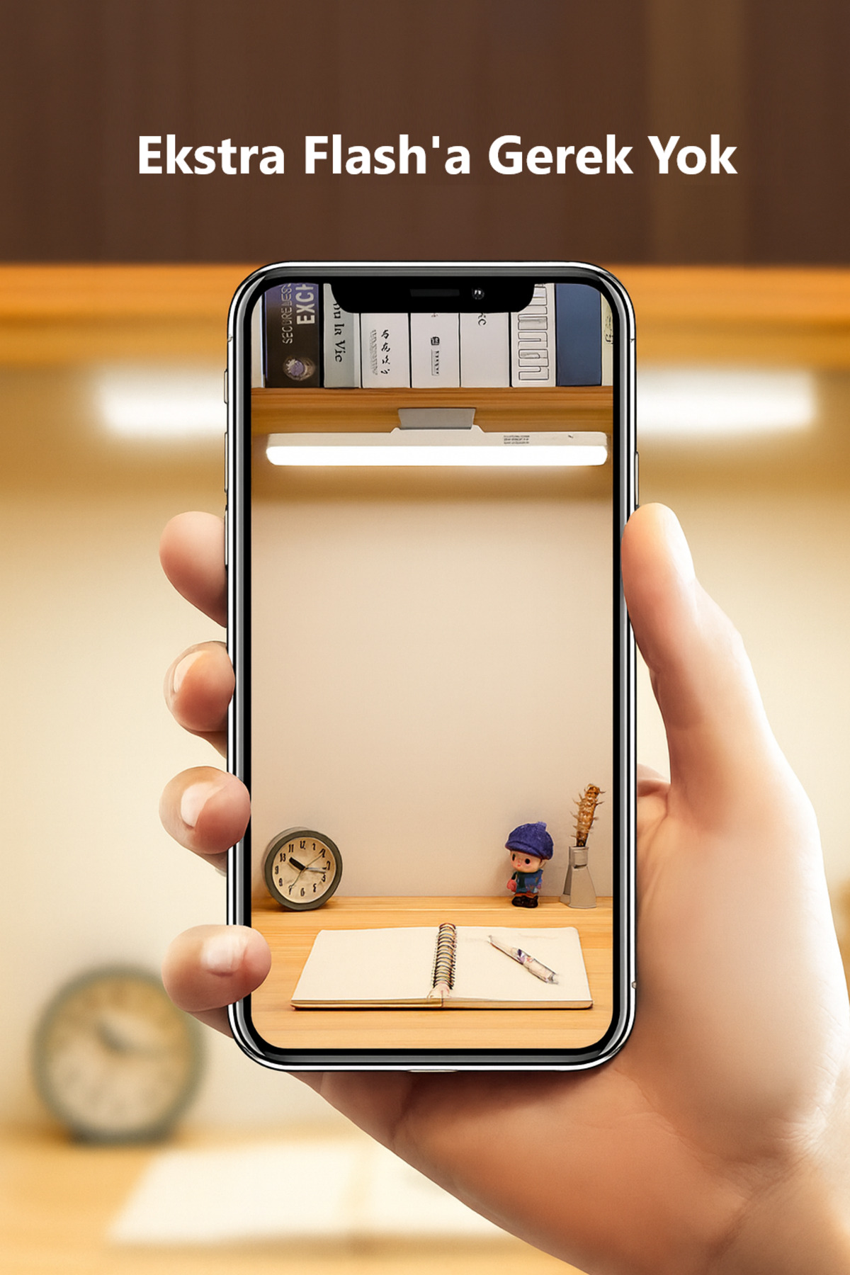 Pazar Kapısı Masa Üstü Dokunmatik 3 Renkli Şarjlı Led Lamba Okuma Lambası