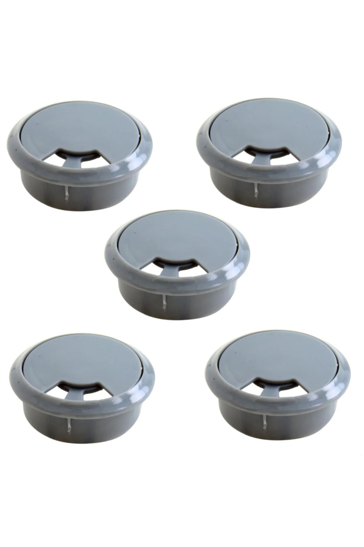 Masa Üstü Kablo Kanalı Deliği Kapağı 6 Cm Gri