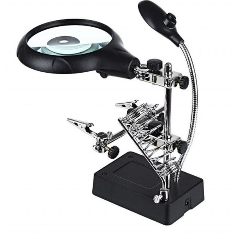 Masa Üstü Mandallı 2.5X90 Mm 7.5X34 Mm Mercekli Adaptörlu Işıklı