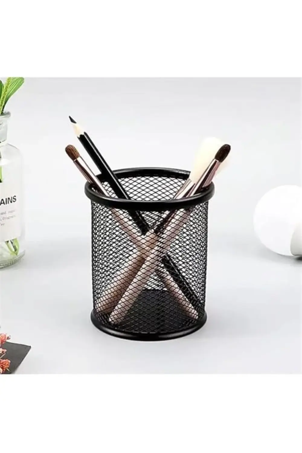 Masa Üstü Ofis Tipi Metal Kalemlik, Kalemlik,Masa Düzenleyici Ve