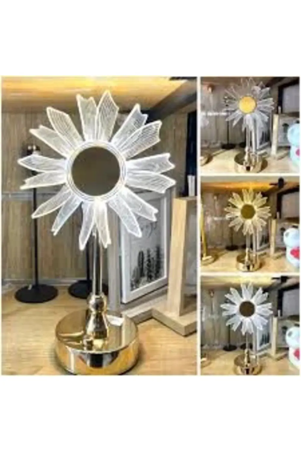 Masa Üstü Şarjlı Abajur Lamba, Masaüstü, Led Sistemli