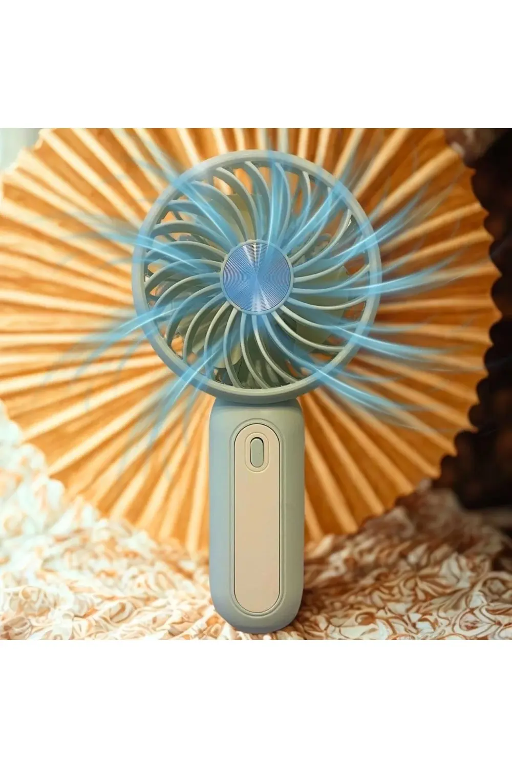 Masa Üstü Standlı USB ile Şarj Olabilen 3 Ayarlı Fan Modlu Çanta