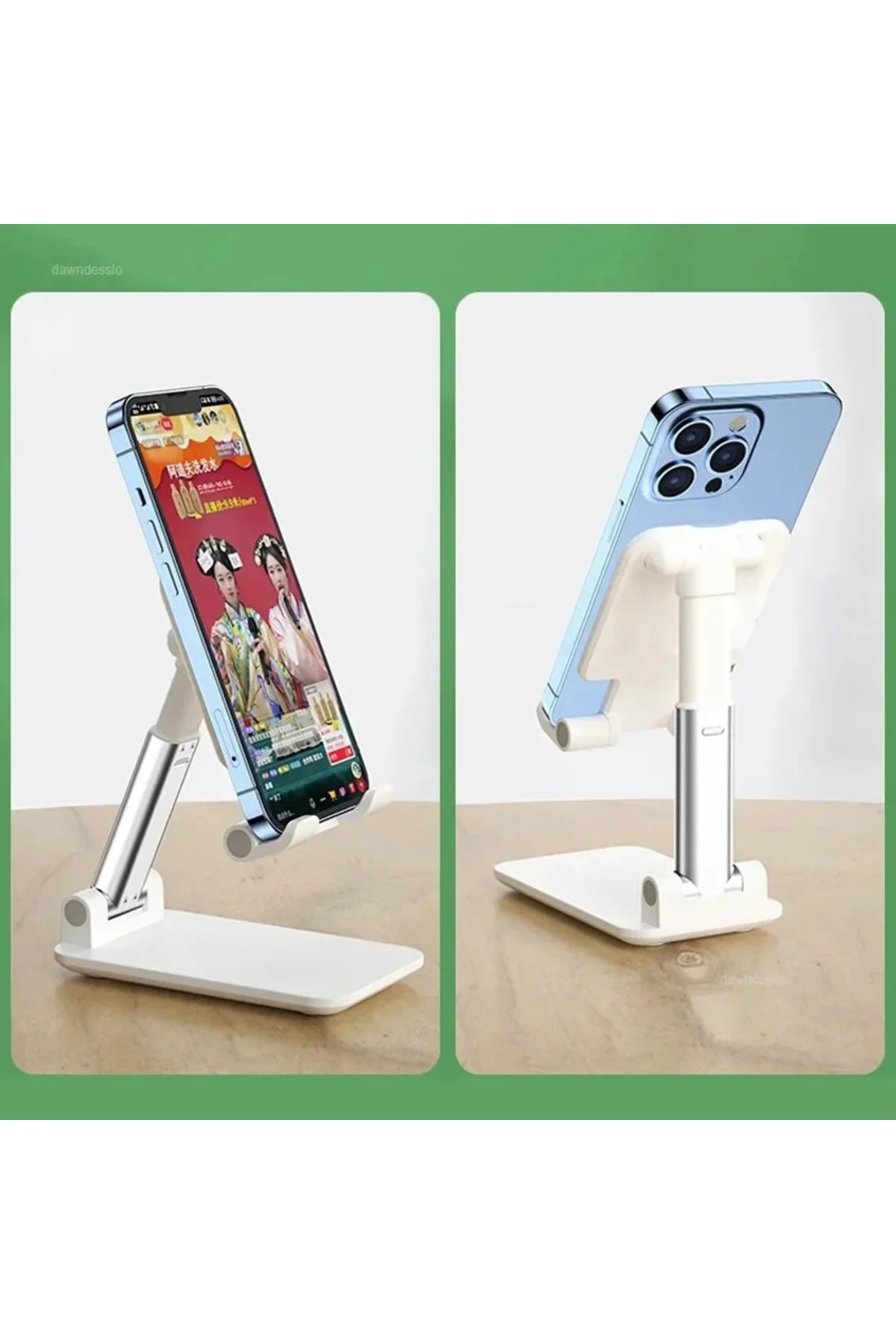 Masa Üstü Uzunluk Ayarlanabilir Akıllı Telefon Ve Tablet Tutucu 2 Kademeli Stand Masa Üstü Uzunluk Ayarlanabilir Akıllı Telefon Ve Tablet Tutucu 2 Kademeli Stand