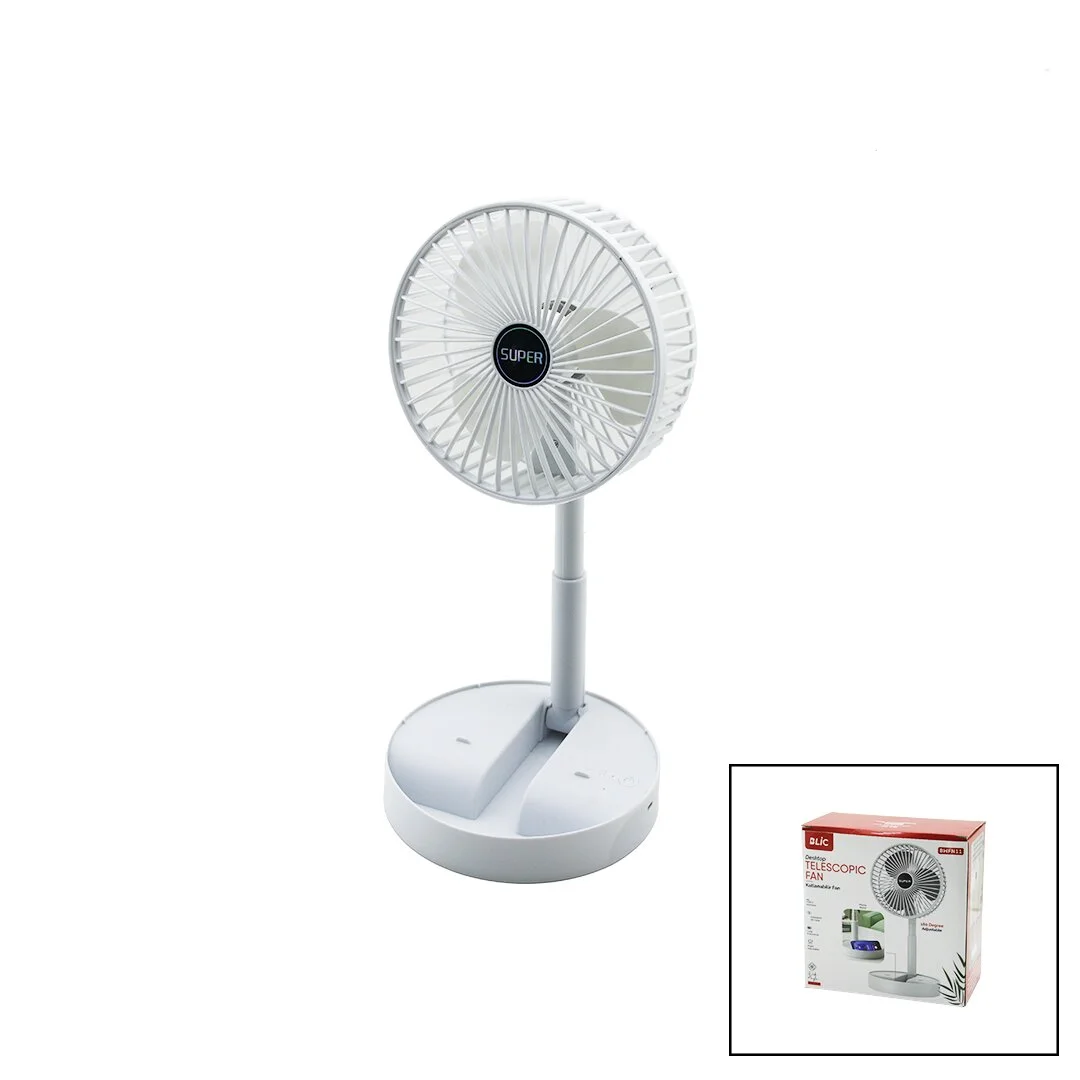 Masa Üstü Vantilatör Usb Şarjlı Katlanır FAN=16.4CM - Uzayan AYAK=12.5-19CM 180 Derece Dönebilen Telefonluklu BWFN-11 Fiyatı, Yorumları ve Özellikleri