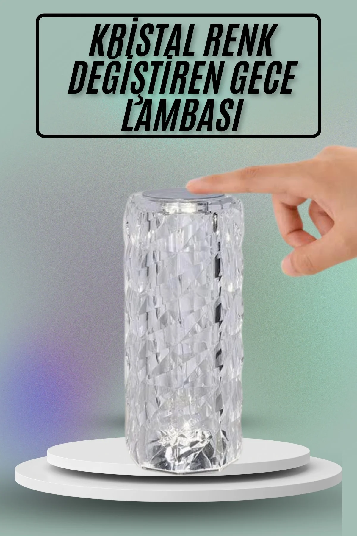 Masa ve Gece Lambası Şık ve Dayanıklı Sensörlü Şarjlı Kristal Lamba Masa ve Gece Lambası Şık ve Dayanıklı Sensörlü Şarjlı Kristal Lamba