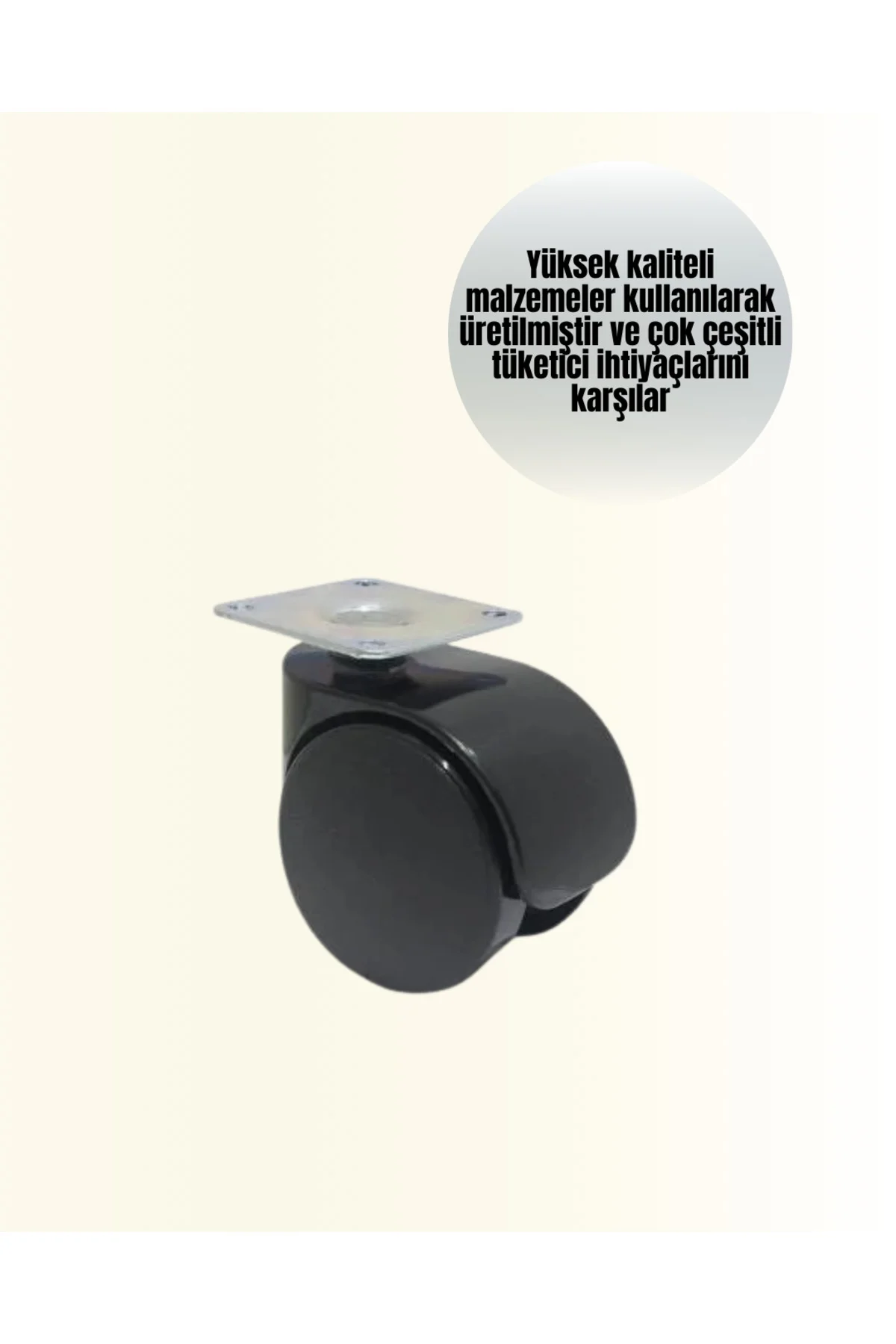 Masa ve Koltuk İçin Kilitsiz Tekerlek Seti 6 cm Masa ve Koltuk İçin Kilitsiz Tekerlek Seti 6 cm - Görsel 2
