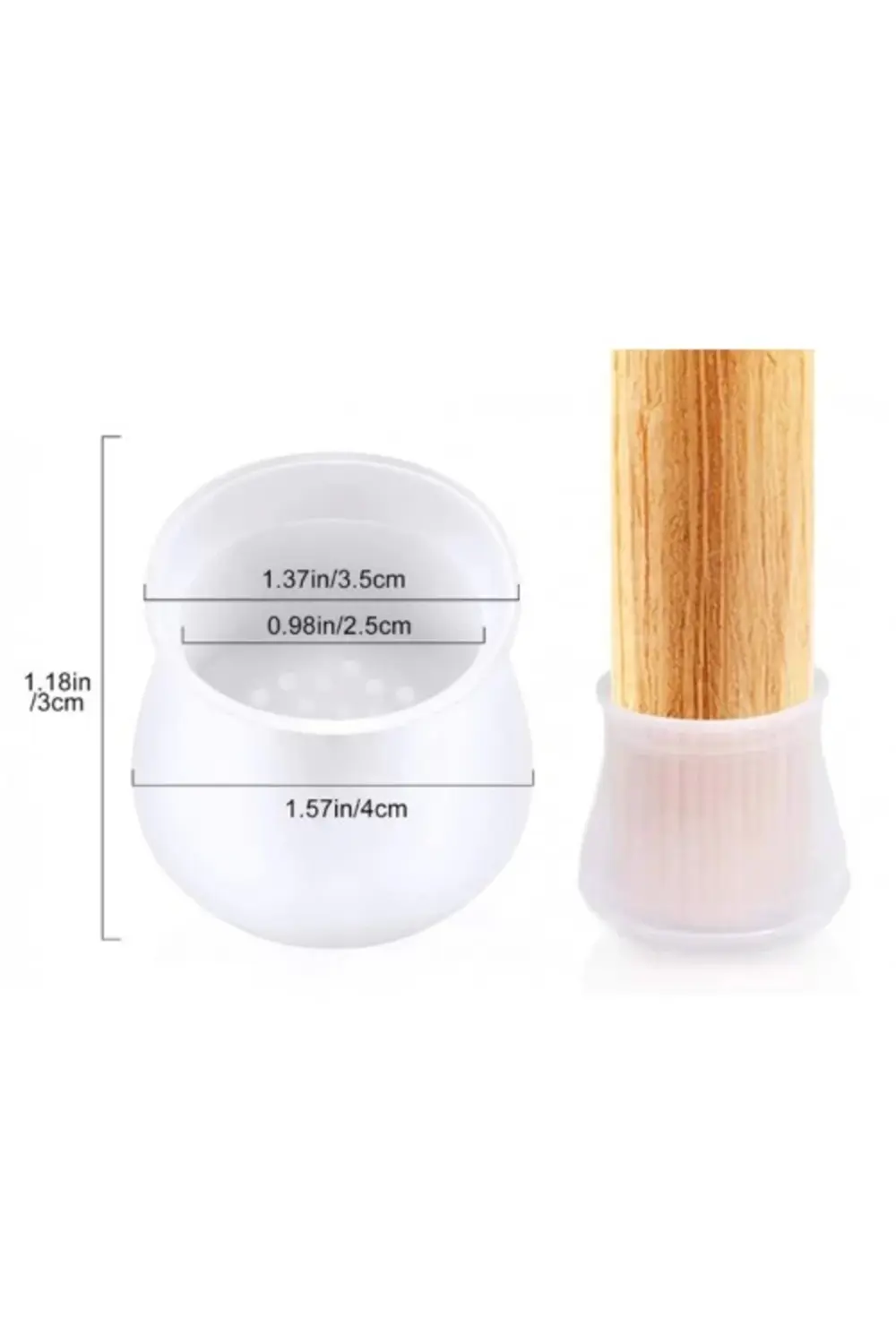 Masa Ve Sandalye Ayak Koruyucu Silikon 12 Adet - MLN7123-4165 Masa Ve Sandalye Ayak Koruyucu Silikon 12 Adet - MLN7123-4165